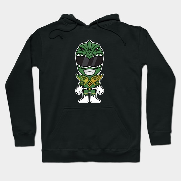 Chibi Tommy Green Ranger Hoodie by Chibi Pops